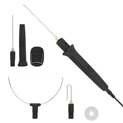 Schaumschneider, 10 Cm 18 W Elektroschneider Heißdraht-Schaumschneider Ergonomisches Schneidwerkzeug Handgefertigte Werkzeuge Beheiztes Schaumschnitzmesser-Kit Zum Schneiden, Gravieren(EU-Stecker) von Asixxsix