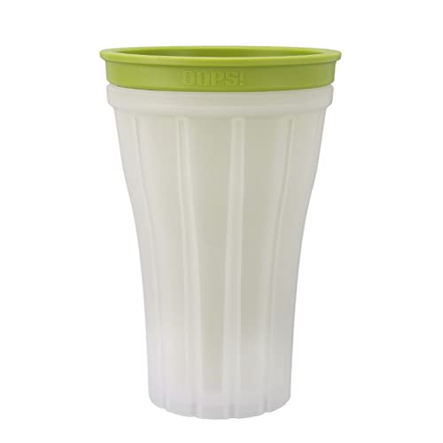 Slushie Maker Cup, Magic Quick Frozen Squeeze Cup mit großem Fassungsvermögen und Wasserstandsskala, tragbarer Smoothie-Becher in Lebensmittelqualität, für Kinder, Familien, selbstgemacht(Grün) von Asixxsix
