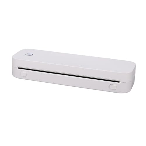 Tragbarer Thermischer Etikettdrucker, Bluetooth Mobile Compact -Drucker mit Auflösung 200 DPI, Unterstützung von 8,5 Zoll X 11 Zoll US -Buchstaben, A4 A5 Thermalpapier von Asixxsix