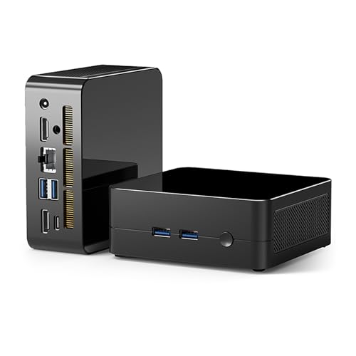 AskHand Mini PC Ryzen7 5800H (8C/16T, bis zu 4,4 GHz), 16GB DDR4-3200M RAM 512GB PCIe SSD Windows 11 Pro, Büro Micro Desktop PC Unterstützung 4K Triple Display von AskHand