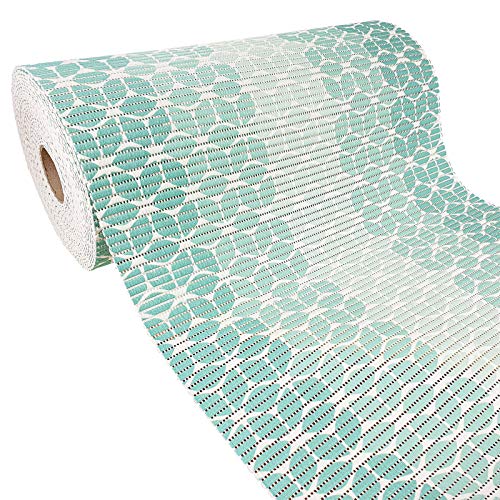 DecoMeister Badematte Weichschaummatte Duschvorleger Badläufer Badteppich Weichschaum Bodenmatte Antirutsch Teppich WC Pool Vorleger Yogamatte rutschfeste Matte 65x50 cm Minzkreise von DecoMeister