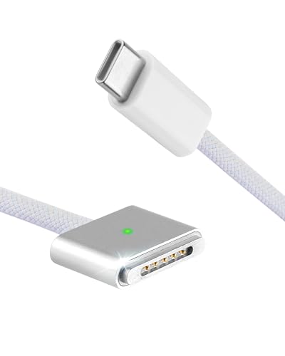 Askoppo 140W USB-C auf magnetisches 3-Kabel, Typ C auf Magnetisches 3-Ladekabel Kabel Typ C-Stecker für Magnetisches 3 140/100/65 W PD-Schnelllade-PVC für Tablet(6.6ft) von Askoppo