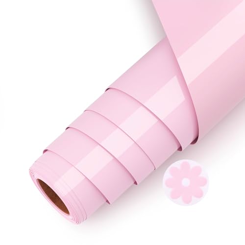 Asoway Plotterfolie Textil Rosa 3D Puff Vinylfolie HTV 25 X 244cm, Flexfolie Plotter Textil für DIY Kleidung, Mützen, Hosen, andere Stoffe, Leicht zu schneiden und zu jäten von Asoway