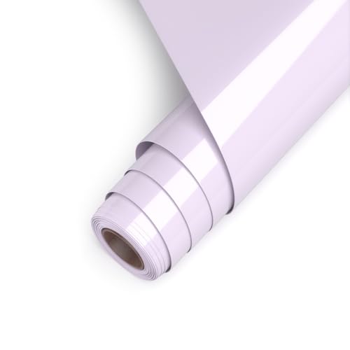 Asoway Plotterfolie Textil Helles Violett Vinylfolie Plotter HTV 30.5cm x 457cm, Flexfolie Plotter Textil für DIY Kleidung, Mützen, Hosen, andere Stoffe, Leicht zu schneiden und zu jäten von Asoway