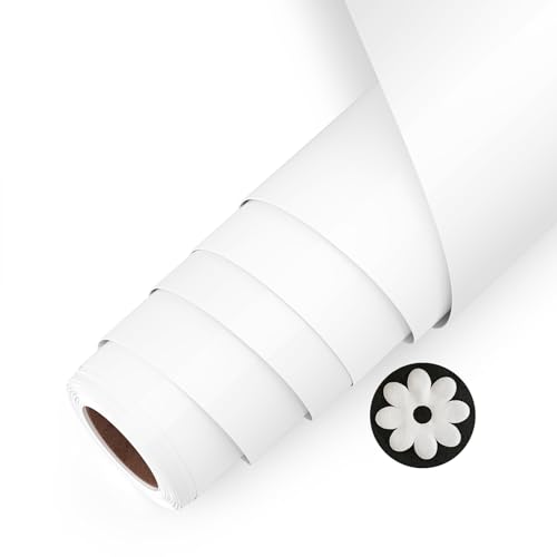 Asoway Plotterfolie Textil Weiß 3D Puff Vinylfolie HTV 25 X 244cm, Flexfolie Plotter Textil für DIY Kleidung, Mützen, Hosen, andere Stoffe, Leicht zu schneiden und zu jäten von Asoway