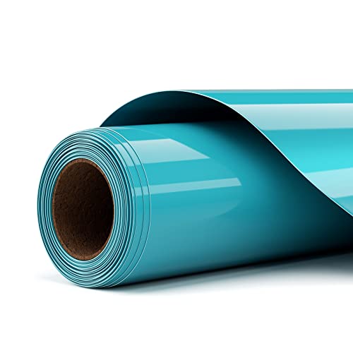 Asoway Flexfolie Plotter Textil Blau, Plotterfolie Textil Heat Transfer Vinyl 30.5cm x 305cm,Wärmeübertragung Vinylfolie Plotter für DIY T-Shirtsund Stoffen,Leicht zu schneiden und zu jäten von Asoway