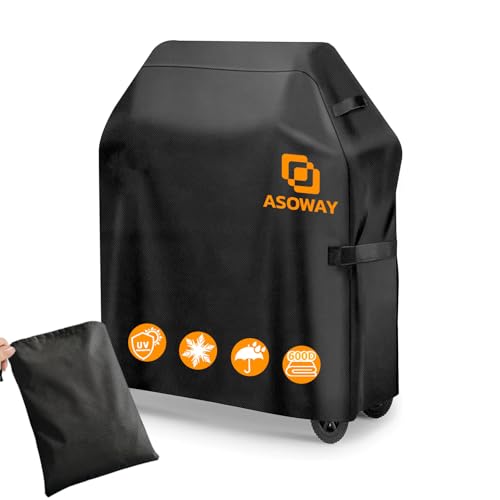 Grillabdeckung Wetterfest, Grill Abdeckung 600D Hochwertige Oxford Gewebe Reißfest für Weber, Enders,Grill Abdeckhaube Wasserdicht,Winddicht UV-Beständiges (76x66x110cm) von Asoway