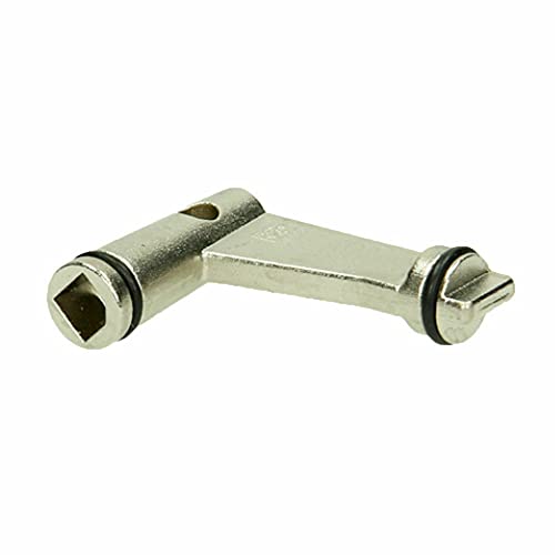 Aspares Füllschlaufe Ventilgriff Schlüssel für Vaillant TURBOMAX Plus, Boilerzubehör, Metall, Silber, Edelstahl, 3 Count von Aspares