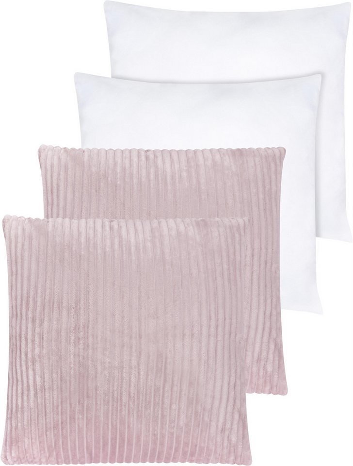 Aspero Dekokissen 2 x Couchkissen 60x60 cm mit Füllung, Weiche Sofakissen aus hautsymphatischem Material Aspero Dekokissen 2 x Couchkissen 60x60 cm mit Füllung, Weiche Sofakissen aus hautsymphatischem Material von Aspero