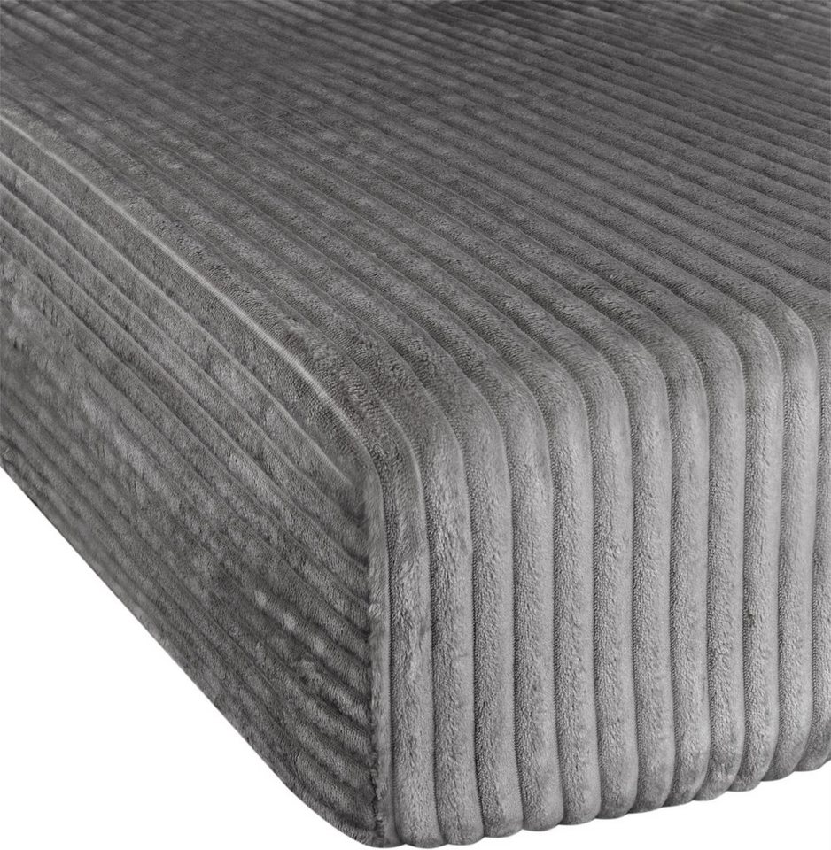 Aspero Spannbettlaken Spannbettlaken aus Streifen-Flanell Parana, Flanell, Gummizug: rundum, Flauschig weich von Aspero