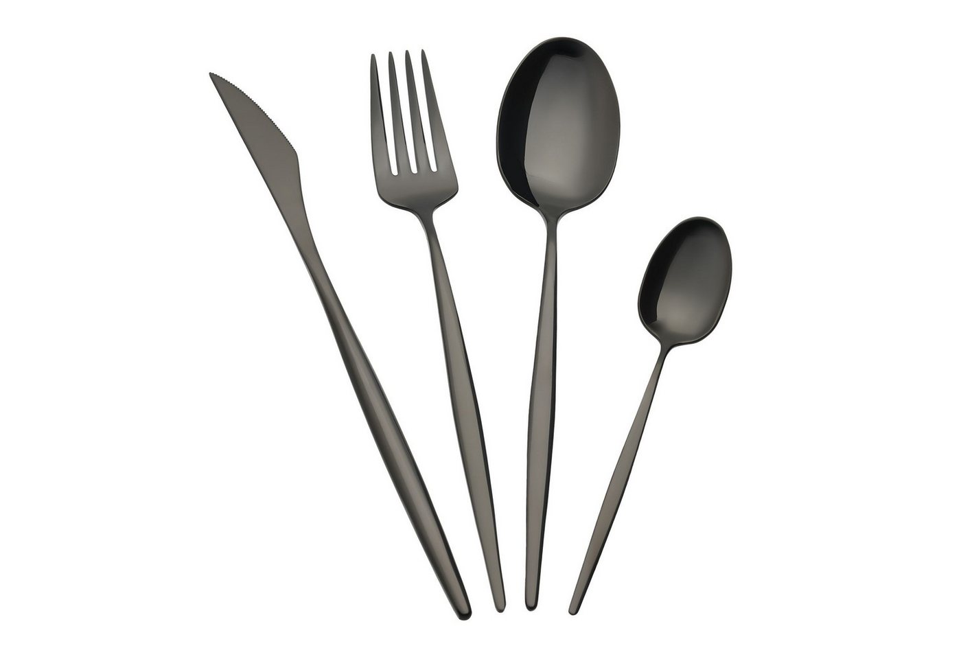 Asphald Besteck-Set Cairo Premium Besteck Set 6 Personen 24 tlg Essbesteck (24-tlg), 6 Personen, Edelstahl 18/10, Ausgewogenes Gewicht - liegt perfekt in der Hand von Asphald