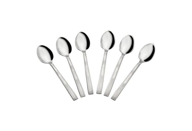 Asphald Besteck-Set Hera Design 6er Set Kaffeelöffel Espressolöffel 18/10 Edelstahl (6-tlg), 6 Personen, Edelstahl 18/10, Spülmaschinenfest und Rostfrei von Asphald