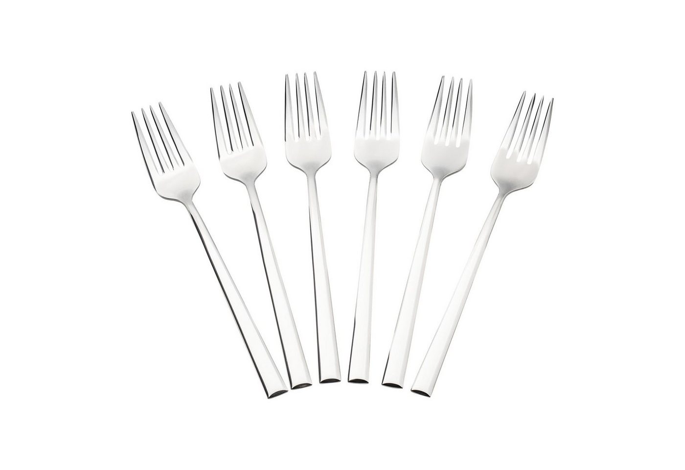 Asphald Besteck-Set Invicta Design 6er Set Menügabel 18/10 Edelstahl (6-tlg), 6 Personen, Edelstahl 18/10, Spülmaschinenfest und Rostfrei von Asphald