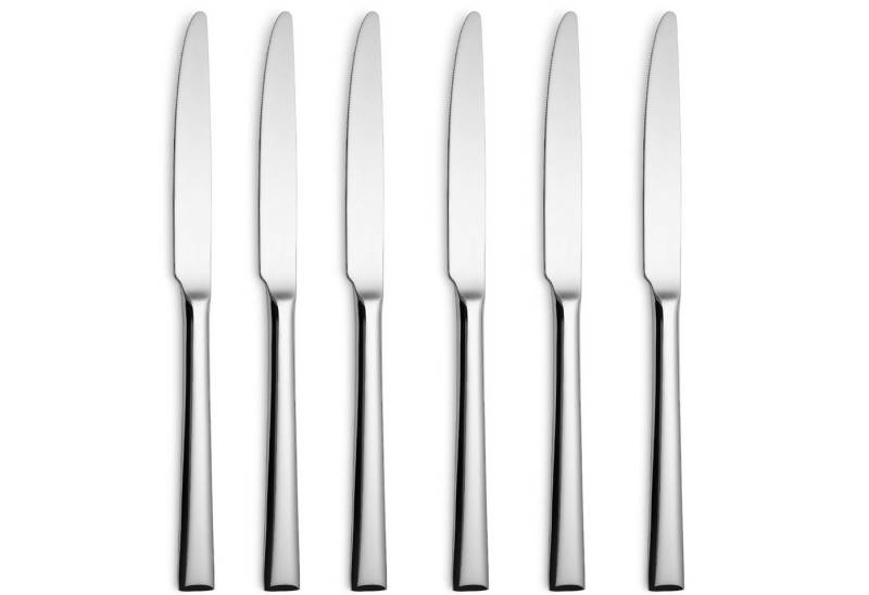 Asphald Besteck-Set Invicta Design 6er Vorspeisen-/Dessertmesser 18/10 Edelstahl (6-tlg), 6 Personen, Edelstahl 18/10, Spülmaschinenfest und Rostfrei von Asphald