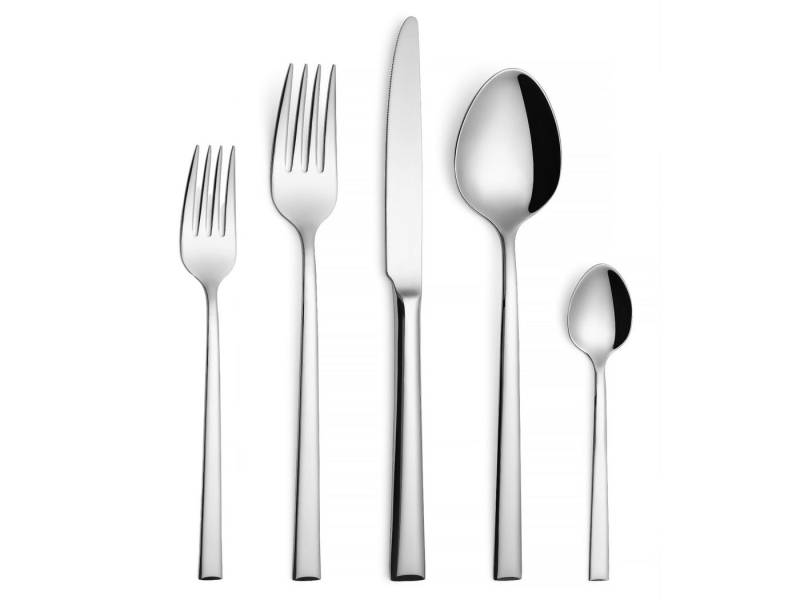 Asphald Besteck-Set Invicta Premium 12 Personen 60 tlg 18/10 Edelstahl Rostfrei (30-tlg), 12 Personen, Edelstahl 18/10, Ausgewogenes Gewicht - liegt perfekt in der Hand von Asphald