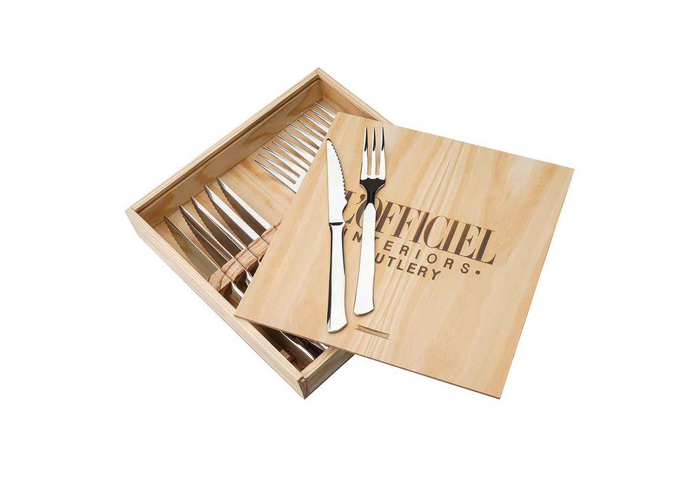 Asphald Besteck-Set Steakbesteck ASPHALD 6 Personen 12 tlg 18/10 Edelstahl (12-tlg), 6 Personen, Edelstahl 18/10, Rostfrei und spümaschinengeeignet von Asphald