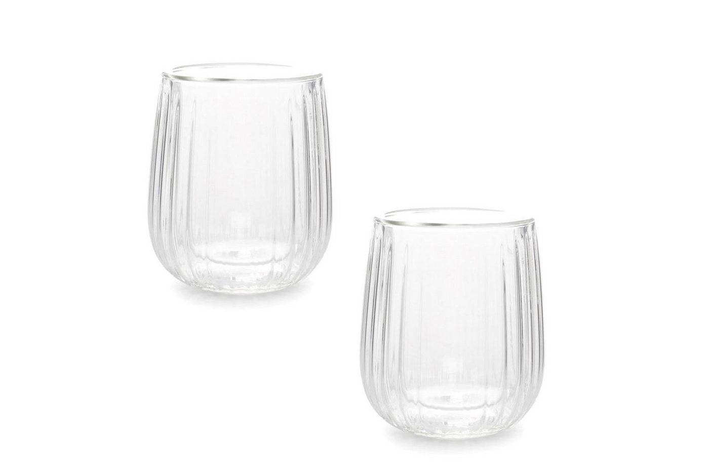 Asphald Glas Doppelwandiges Espresso Gläser doppelwandige Ausführung Thermoeffekt, Kaltgetränke & Heißgetränke von Asphald