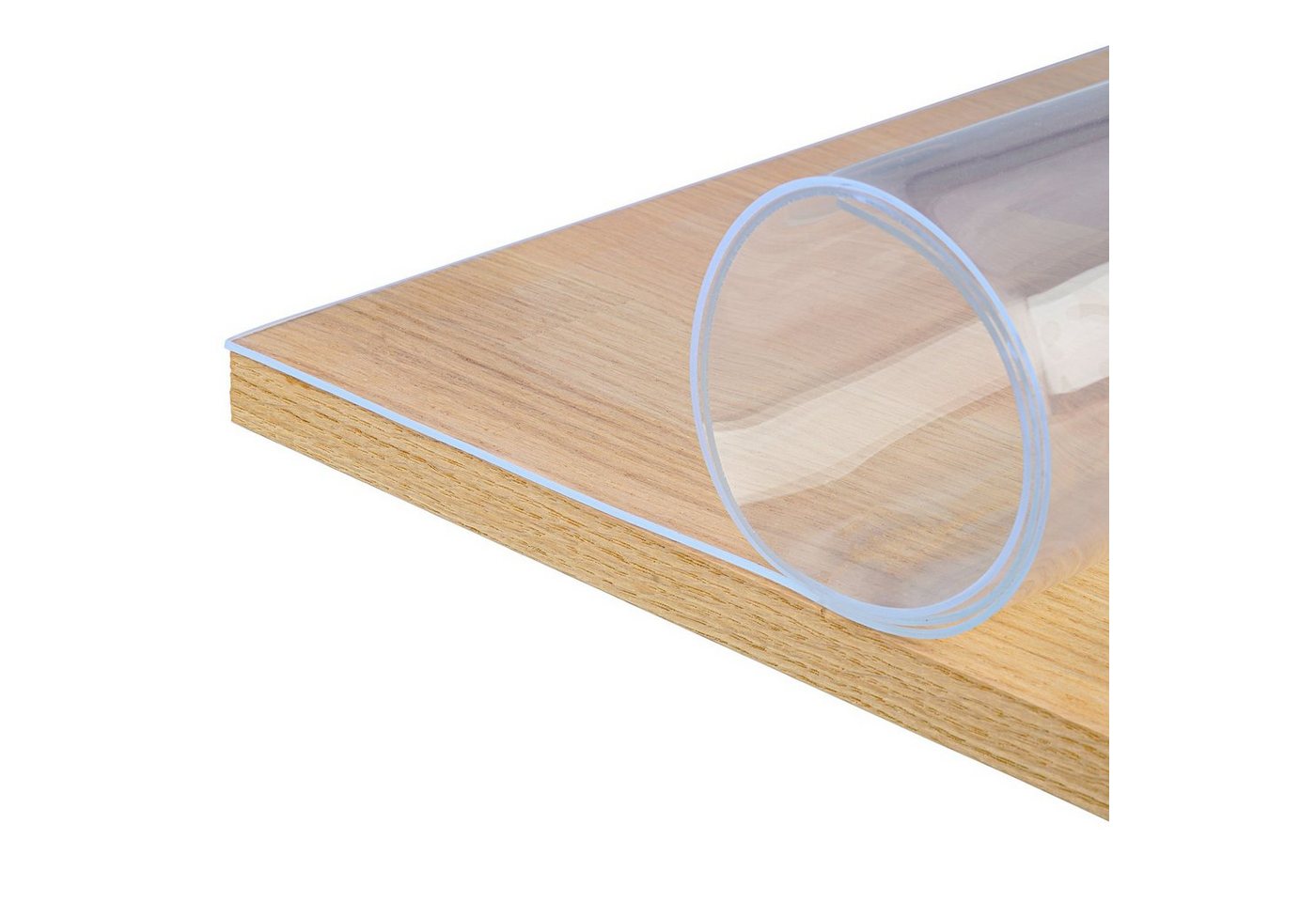 Asphald Tischdecke PVC Tischfolie Schutzfolie Tischdecke Tischschutz 2mm Glasklar Breite: 80 cm, 100% Lebensmittelecht von Asphald