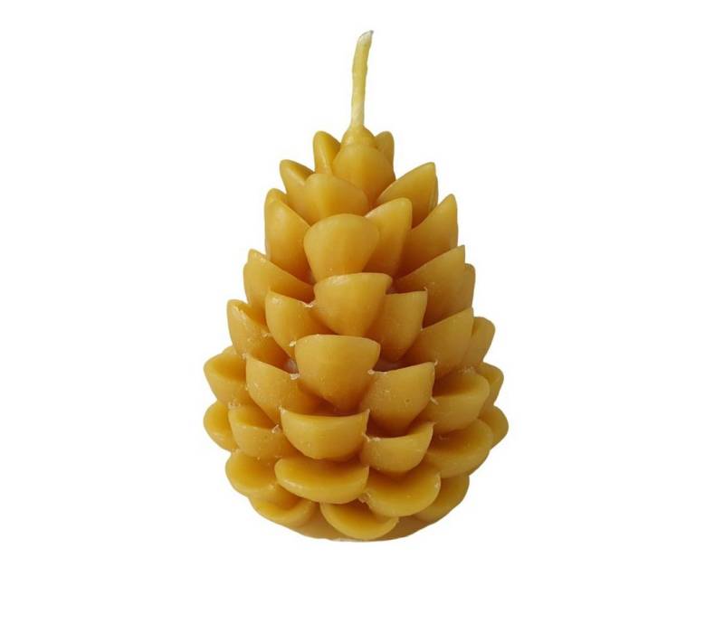 Aspinaworld Bienenwachskerze Tannenzapfen Kerzen 8 cm - 100% Bienenwachs - Bienenwachs Zapfen von Aspinaworld