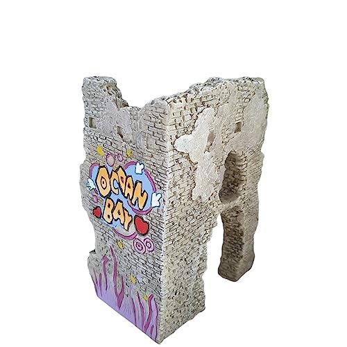 Aspinaworld Dekofigur, Graffiti Mauer Figur 15 cm, Wohnzimmer Deko, Kinderzimmer Deko von Aspinaworld