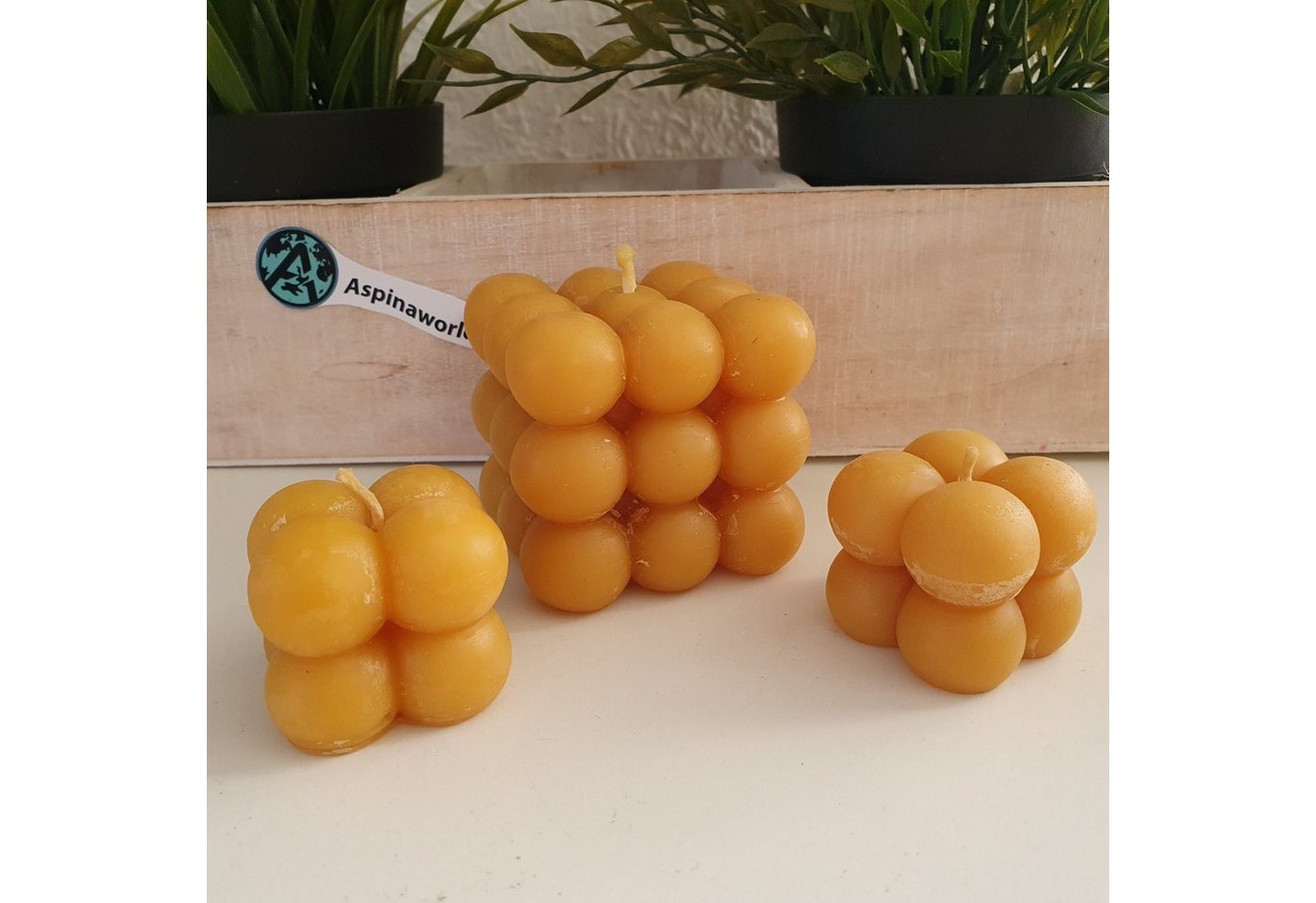 Aspinaworld Formkerze Bienenwachskerze 3er Set Bubble Kerzen Aspinaworld Formkerze Bienenwachskerze 3er Set Bubble Kerzen von Aspinaworld