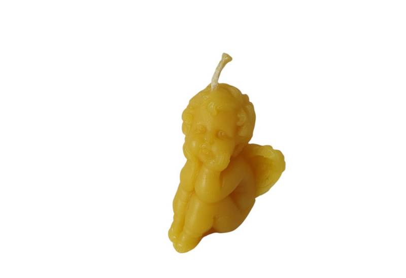 Aspinaworld Formkerze Bienenwachskerze - Engel Kerze 5,5 cm - Bienenwachs - Honigkerze von Aspinaworld