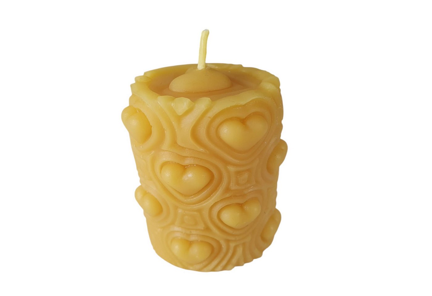 Aspinaworld Stumpenkerze Bienenwachskerze - kerze mit Herzen 7 cm - Bienenwachs - Honigkerze Aspinaworld Stumpenkerze Bienenwachskerze - kerze mit Herzen 7 cm - Bienenwachs - Honigkerze von Aspinaworld