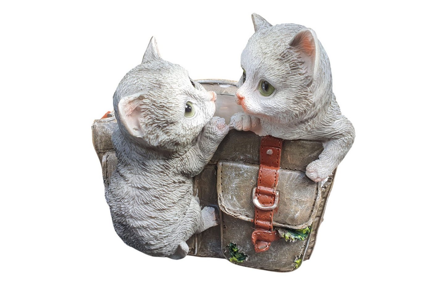 Aspinaworld Gartenfigur Blumentopf mit Katzen Figur 23 cm, Figur für den Garten Aspinaworld Gartenfigur Blumentopf mit Katzen Figur 23 cm, Figur für den Garten von Aspinaworld