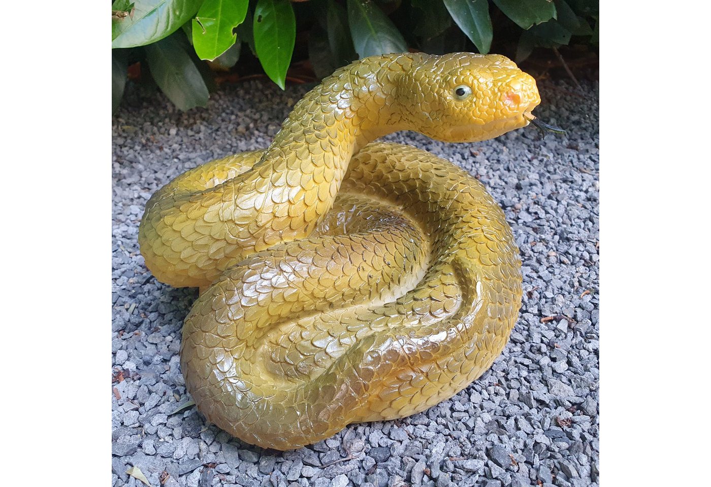 Aspinaworld Gartenfigur Gartenfigur Python Schlangen Figur 17 cm von Aspinaworld