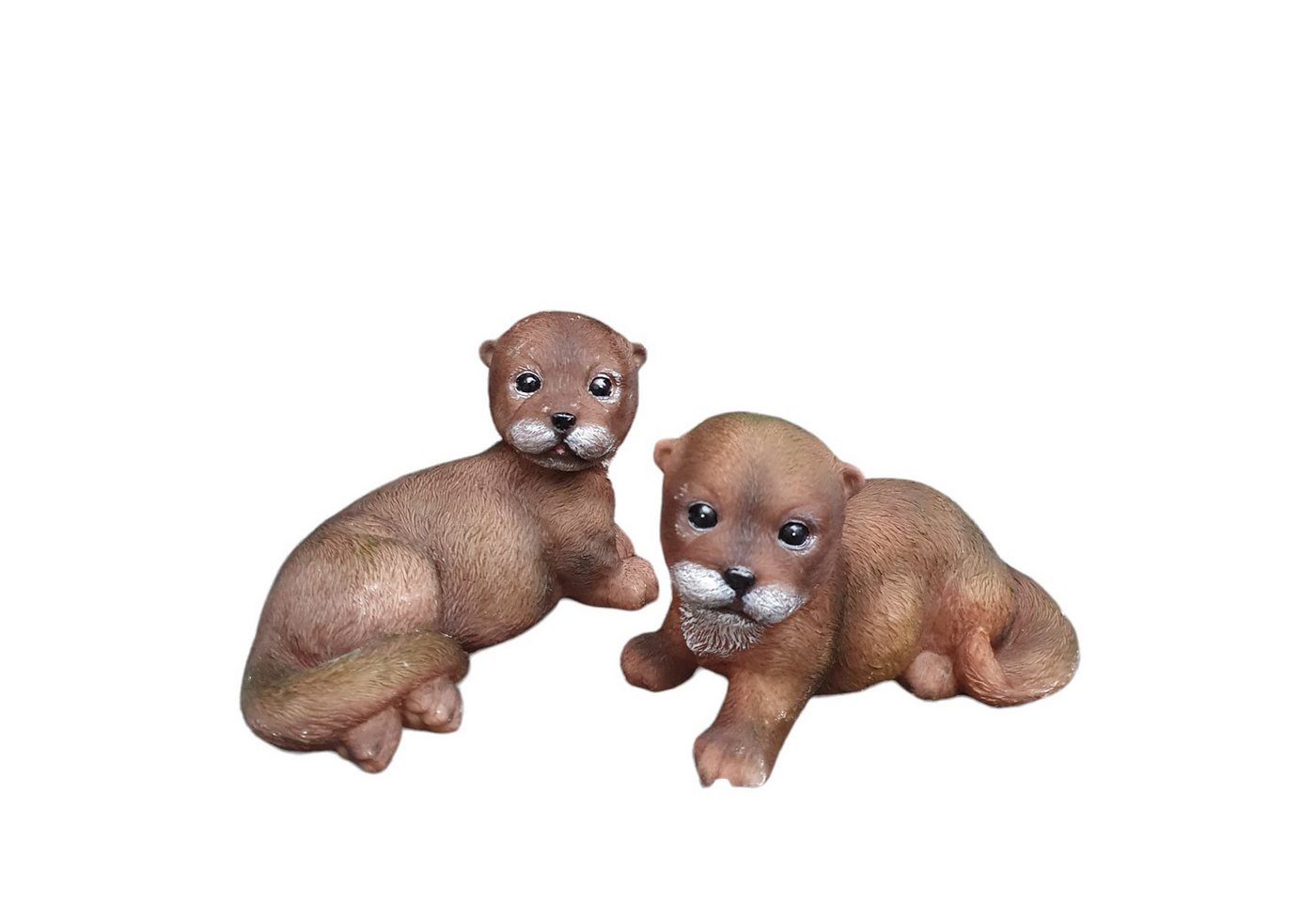 Aspinaworld Gartenfigur Otter Figur im 2er Set 12 cm, Figur für den Garten von Aspinaworld