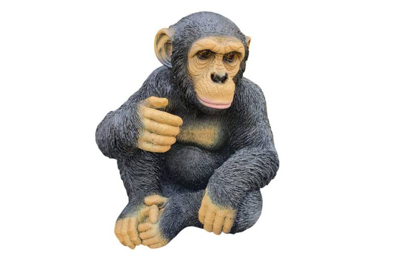 Aspinaworld Gartenfigur Schimpansen Figur 37 cm wetterfest, Figuren für den Garten von Aspinaworld