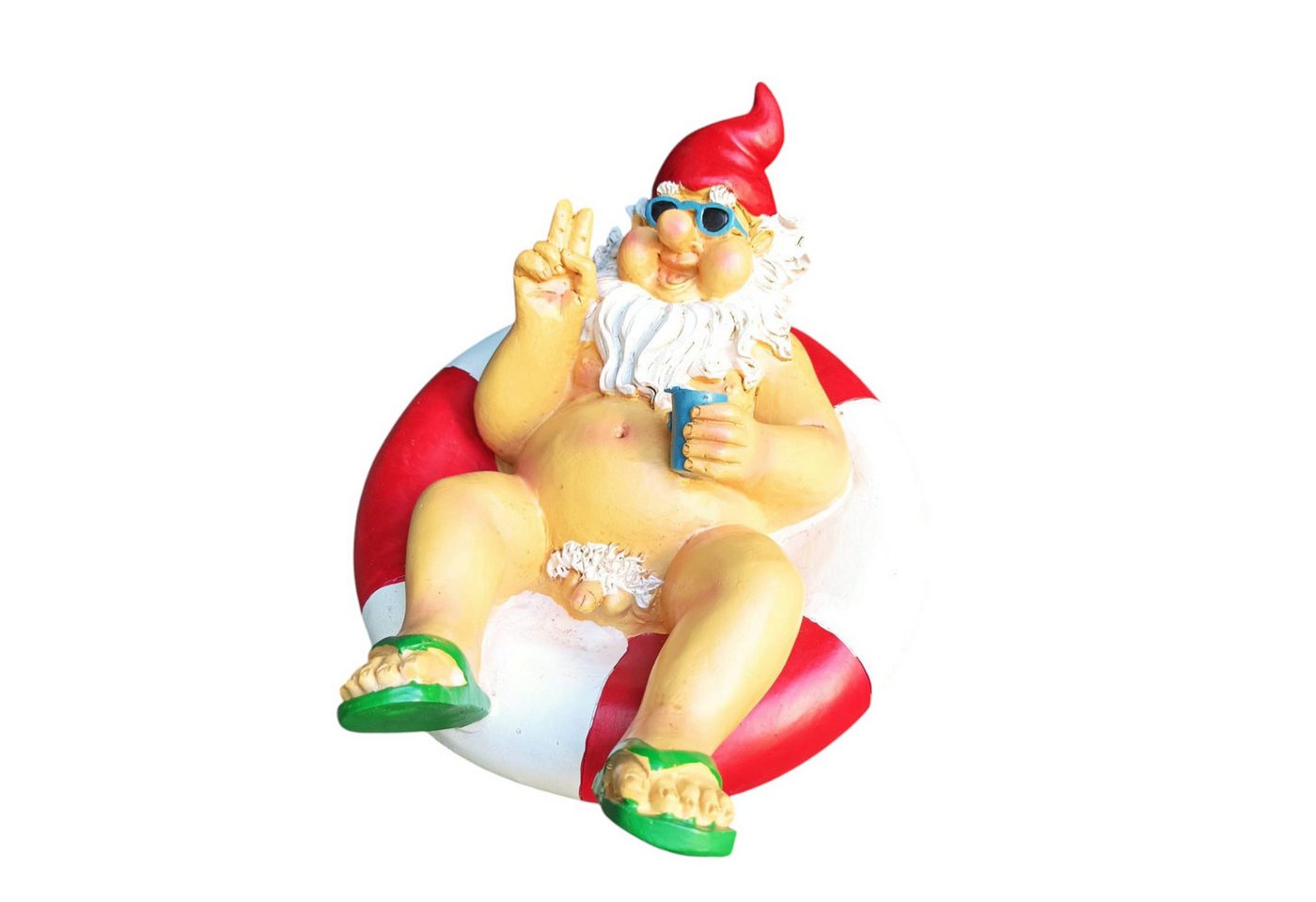 Aspinaworld Gartenfigur nackter Gartenzwergen im Rettungsring 12 cm, Figur für den Garten Aspinaworld Gartenfigur nackter Gartenzwergen im Rettungsring 12 cm, Figur für den Garten von Aspinaworld