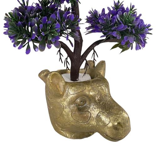 Aspinaworld Giraffen Figur Blumentopf Übertopf 10 cm, Dekofigur aus Kunstharz von Aspinaworld