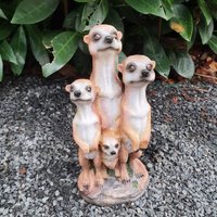 Gartenfigur Erdmännchen Familie 20 cm, Figur Für Den Garten von Aspinaworld