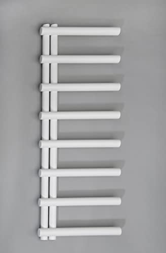 Aspira Home Moderner Design Badheizkörper „Cosy“ - Weiß - Mittelanschluss 1/2“ - 500x1150mm - Handtuchwärmer, Handtuchtrockner von Aspira