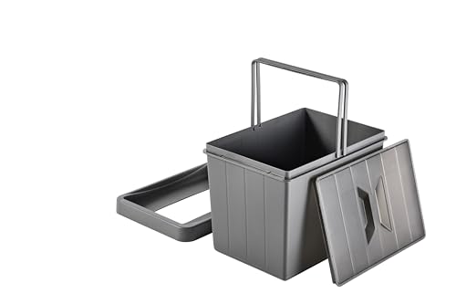 Aspira Modularer Mülleimer für Schublade, Abfallsammler „Müllomatic MODUL 1“ | Kunststoffbehälter mit montierbarer Basis | Volumen: 1x16L | Mülltrennsystem | Höhe 298mm (MODUL 1) von Aspira