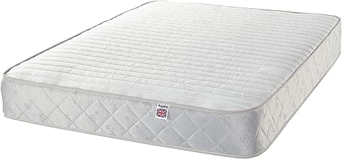 Aspire Beds Crystal Hybrid + Sprung & Eco Foam Medium Firmness Premium Economy Matratze, Memory Schaumstoff Polyurethan-Schaum, weiß, Doppelbett Aspire Beds Crystal Hybrid + Sprung & Eco Foam Medium Firmness Premium Economy Matratze, Memory Schaumstoff Polyurethan-Schaum, weiß, Doppelbett von Aspire Beds