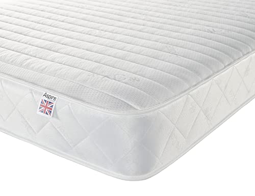 Aspire Beds Sleep Zone Hybrid + gefederter & Eco-Schaum, mittlere Härte, hervorragende Wirtschaftlichkeit Matratze, Memory Polyurethan Schaumstoff, weiß, Small Single Aspire Beds Sleep Zone Hybrid + gefederter & Eco-Schaum, mittlere Härte, hervorragende Wirtschaftlichkeit Matratze, Memory Polyurethan Schaumstoff, weiß, Small Single von Aspire Beds