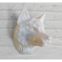 Wolfskopf Übertopf/Handgemachter Übertopf/Wandbehang Übertopf/Home & Living/Outdoor Und Garten/Übertopf Töpfe/Indoor Übertopf/Kopf Übertopf von AspireTree