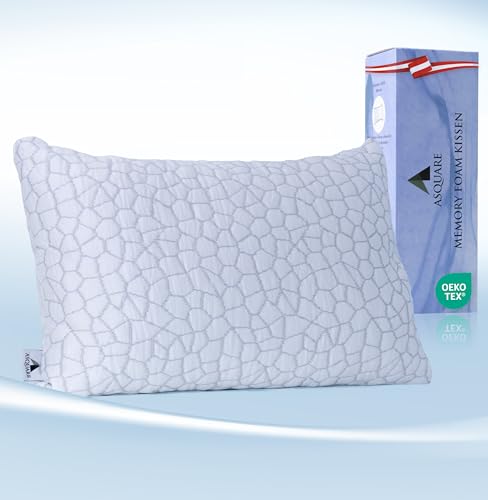 Asquare Ergonomisches Nackenkissen zur Linderung von Nacken- und Schulterschmerzen, Orthopädisches Nackenstützkissen, Memory Foam Kissen, Anti Schnarch Kissen von Asquare