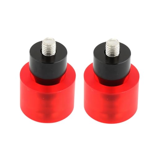 AsrMyjcx Crash Bar Guard Ball Motorradschutz Kugel Stoßdämpfer Aluminiumlegierung Einfache Montage für Motorrad Engine Guard, Rot von AsrMyjcx