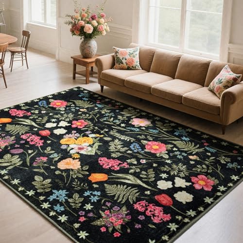 Asrug Große Teppiche für Wohnzimmer, rutschfeste Teppiche für Schlafzimmer, Innenbereich, Esszimmer, Teppiche unter dem Tisch, für Küche, Büro, Schwarz, 20,3 x 3 m Asrug Große Teppiche für Wohnzimmer, rutschfeste Teppiche für Schlafzimmer, Innenbereich, Esszimmer, Teppiche unter dem Tisch, für Küche, Büro, Schwarz, 20,3 x 3 m von Asrug