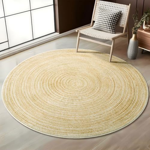Asrug Großer runder Teppich, 1,8 m, Bauernhaus-Teppich für Wohnzimmer, rutschfest, maschinenwaschbar, runder Teppich für Küche, Schlafzimmer, Kinderzimmer, Esszimmer, weicher Kunstwollteppich Asrug Großer runder Teppich, 1,8 m, Bauernhaus-Teppich für Wohnzimmer, rutschfest, maschinenwaschbar, runder Teppich für Küche, Schlafzimmer, Kinderzimmer, Esszimmer, weicher Kunstwollteppich von Asrug