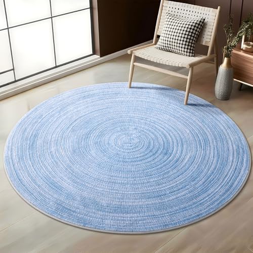 Asrug Großer runder Teppich, 1,8 m, Bauernhaus-Teppich für Wohnzimmer, rutschfest, maschinenwaschbar, runder Teppich für Küche, Schlafzimmer, Kinderzimmer, Esszimmer, weicher Kunstwollteppich Asrug Großer runder Teppich, 1,8 m, Bauernhaus-Teppich für Wohnzimmer, rutschfest, maschinenwaschbar, runder Teppich für Küche, Schlafzimmer, Kinderzimmer, Esszimmer, weicher Kunstwollteppich von Asrug