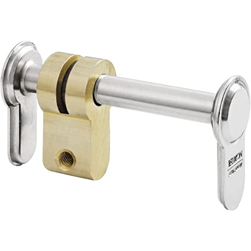 ASSA ABLOY 153950077 Blindzylinder verstellbar 96-165 mm, Euro-Profilzylinder PZ, Messing FS1539, Matt Vernickelt von ASSA ABLOY