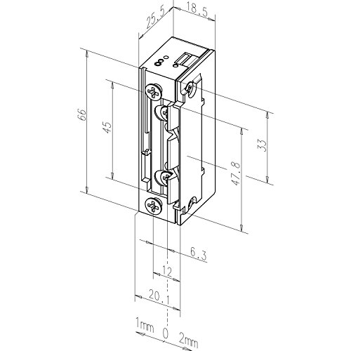 Assa Abloy 118EY13-A71 Türöffner ProFix2 ohne Arretierung/Schließblech von ASSA ABLOY