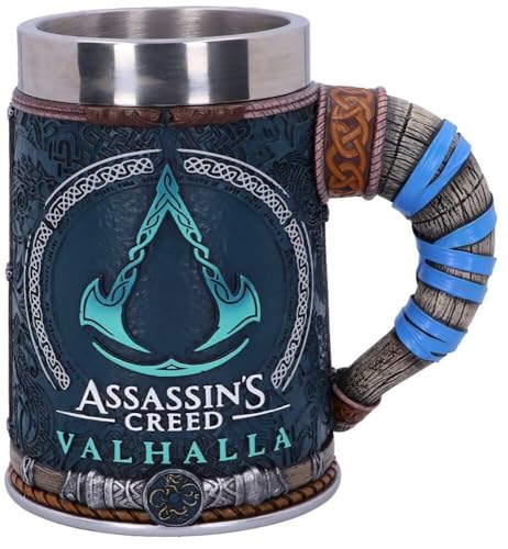 Nemesis Now B5335S0 offiziell lizenziertes Assassins Creed Valhalla Wikingerspiel, Harz, W. Edelstahl., mehrfarbig von Assassin's Creed
