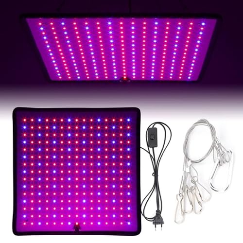 Asslye Led Grow Lampe, Pflanzenlampe LED Vollspektrum 225 LEDs, 1000W Grow Light mit U V-IR-Licht, Pflanzenlicht Hängend für Gewächshauspflanzen, Gemüse, Blumen von Asslye