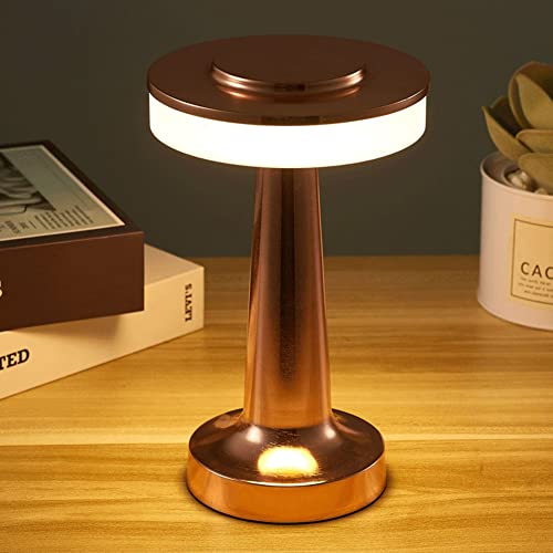 Tischlampe mit Berührungssensor, 3-Levels Brightness Nachttischlampe, Table lamp Wiederaufladbarer Akku bis zu 48 Stunden Nutzung für Kinderzimmer, Nachttischlampe, Nachttischlampe von Asslye