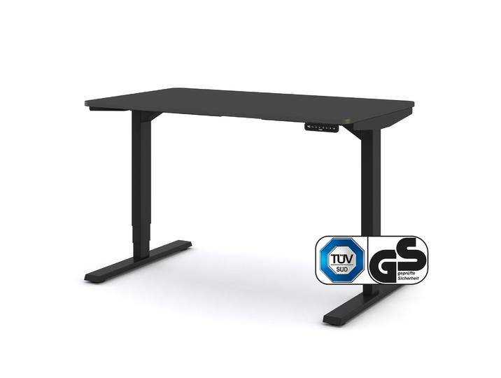 Elektrisch höhenverstellbarer Schreibtisch Y-Line Curved 120x70cm von ASSMANN von Assmann
